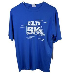 Indianapolis Colts Men’s S Blue Port Authority  Performance NFL Football T-shirt